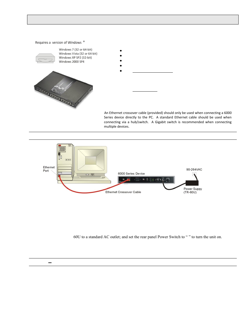 Quick start, Iotech 6224 quick start, High-speed, strain gauge input module | Step 2 – install encore software | Measurement Computing 6224 User Manual | Page 5 / 42