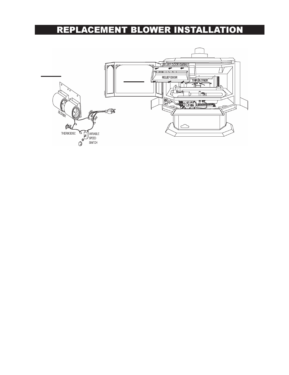Replacement blower installation | Continental CDVS500-N User Manual | Page 19 / 24