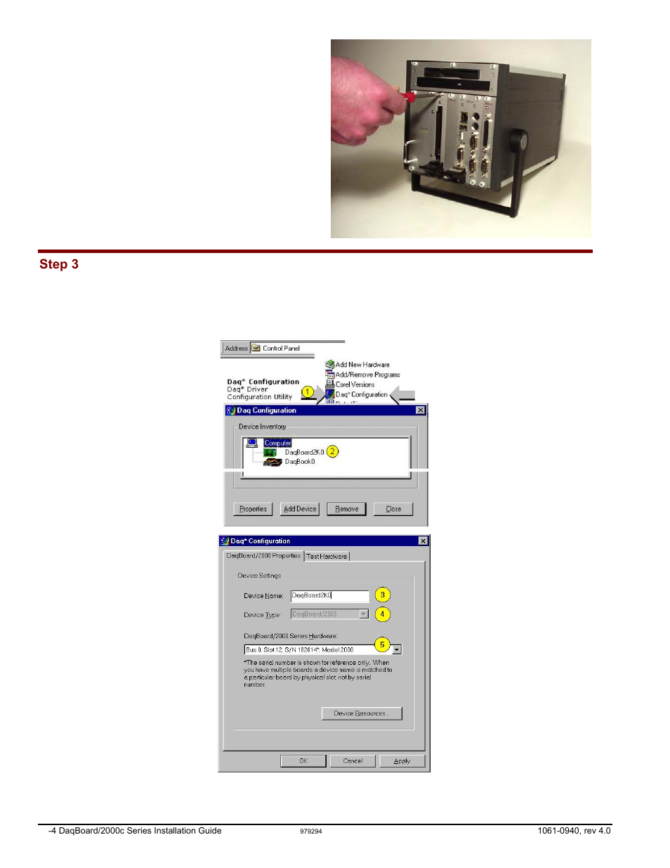 Step 3 – configure boards, Configure boards | Measurement Computing DaqBoard 1000 Series User Manual | Page 20 / 88