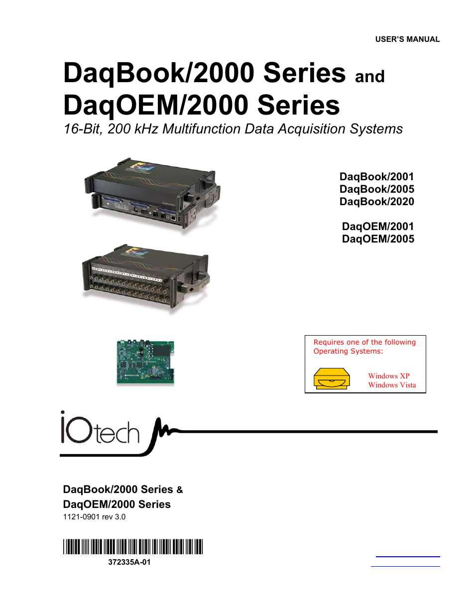 Measurement Computing DaqBook 2000 Series User Manual | 90 pages