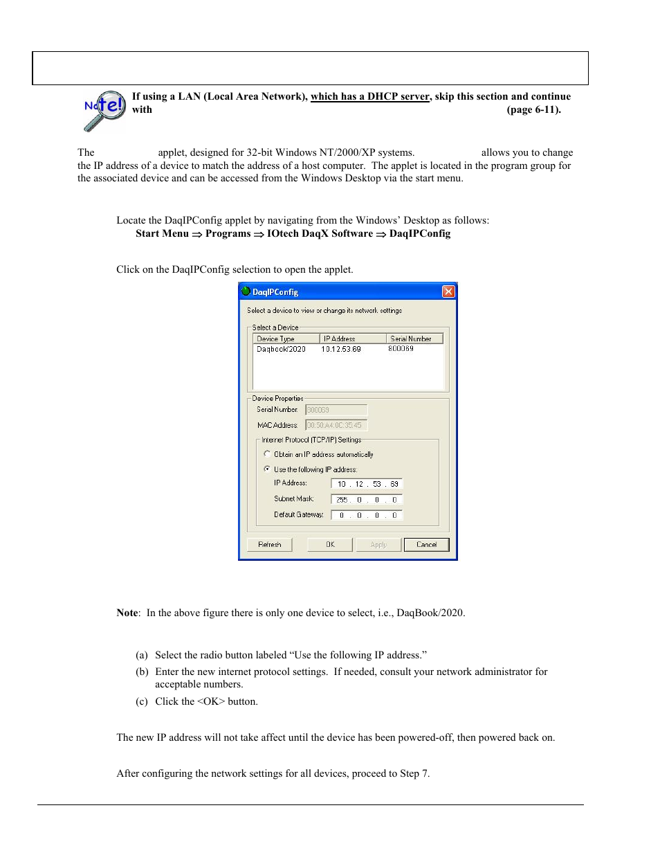 Step 6 | Measurement Computing DaqBook 2000 Series User Manual | Page 52 / 90