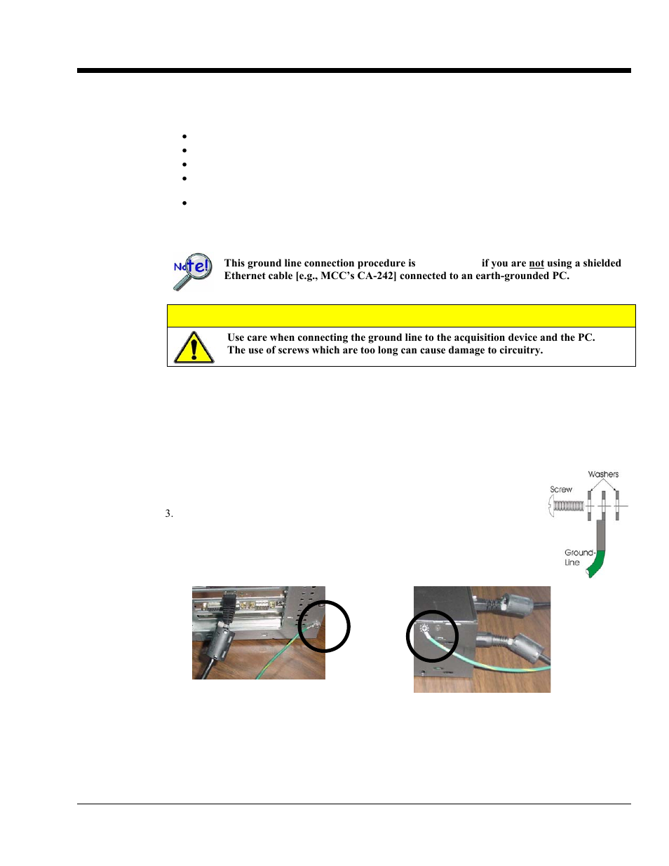 Ethernet ce kit, Introduction, Connect the ground line | Ethernet ce kit installation instructions, Caution | Measurement Computing DaqBook 2000 Series User Manual | Page 61 / 90