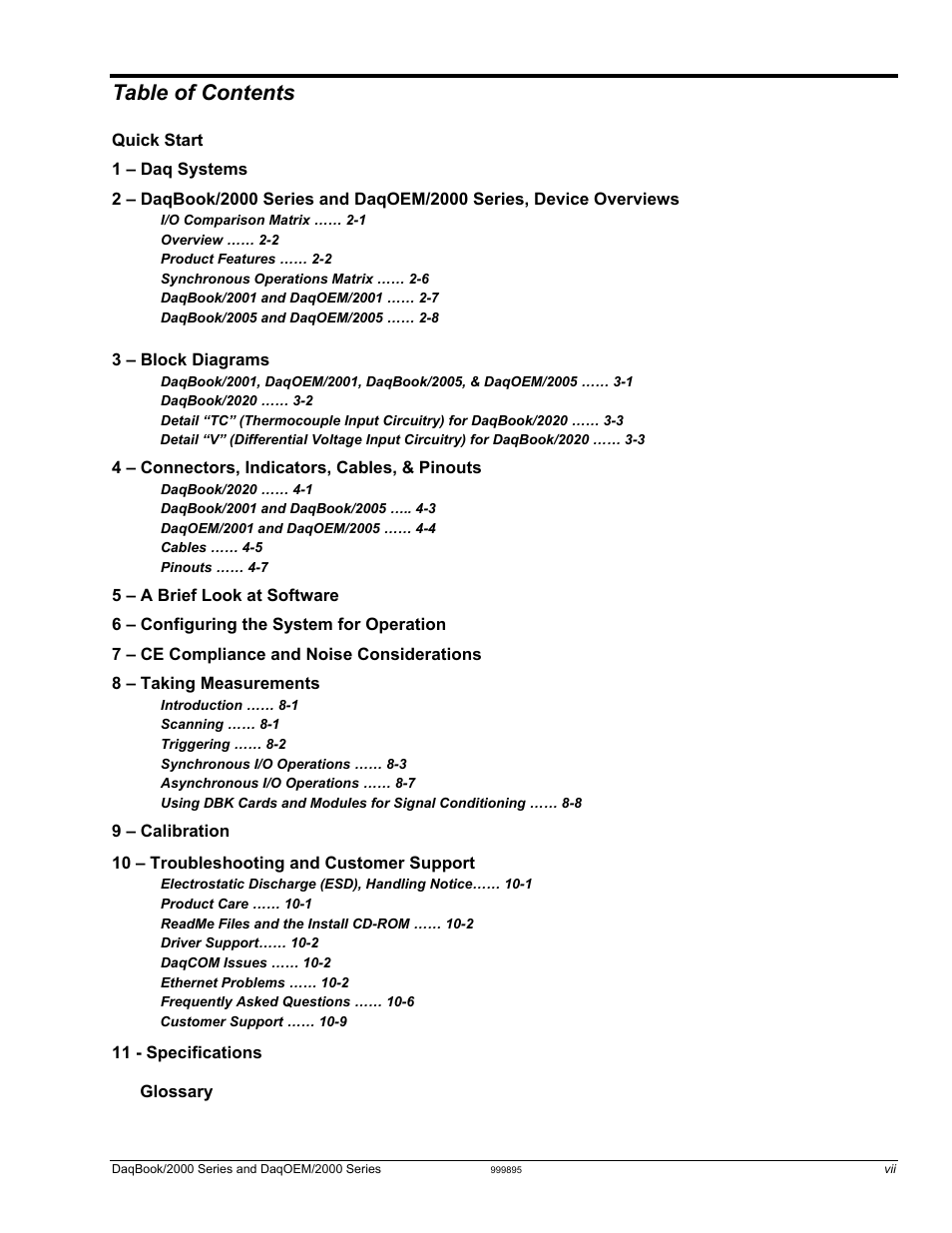 Measurement Computing DaqBook 2000 Series User Manual | Page 7 / 90