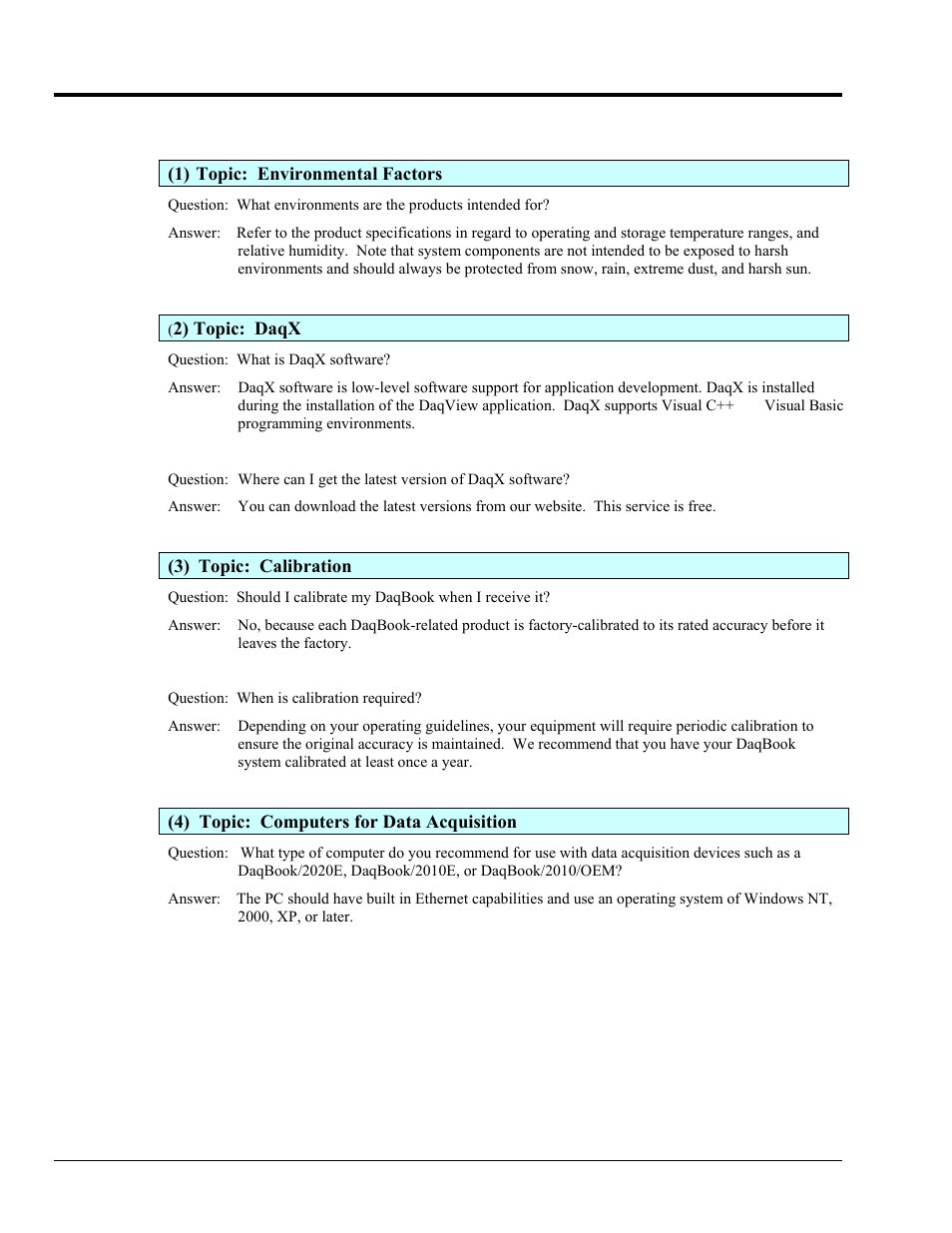 Frequently asked questions | Measurement Computing DaqBook 2000 Series User Manual | Page 76 / 90