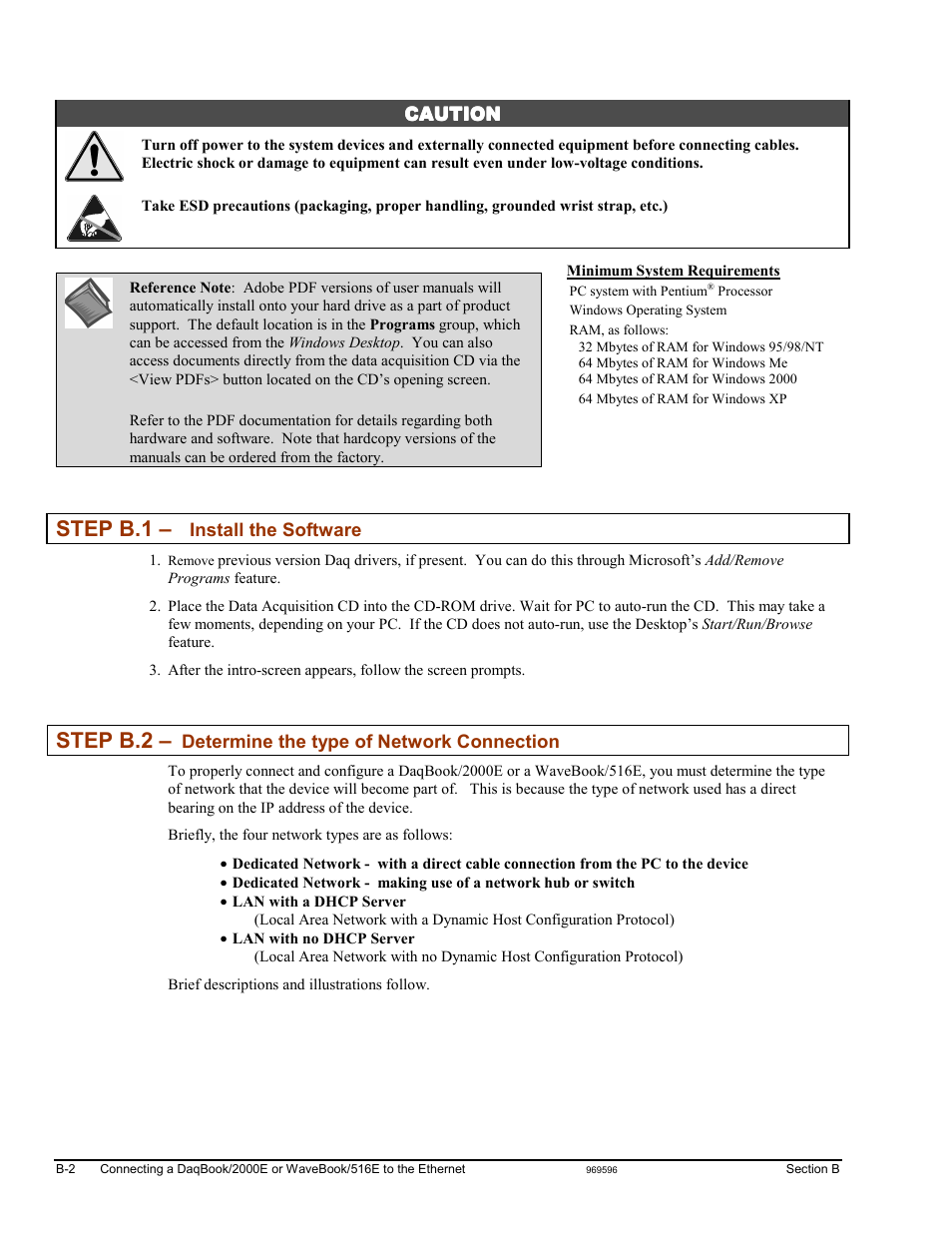 Step b.1, Step b.2 | Measurement Computing DaqBook 2000 Series Installation User Manual | Page 10 / 46