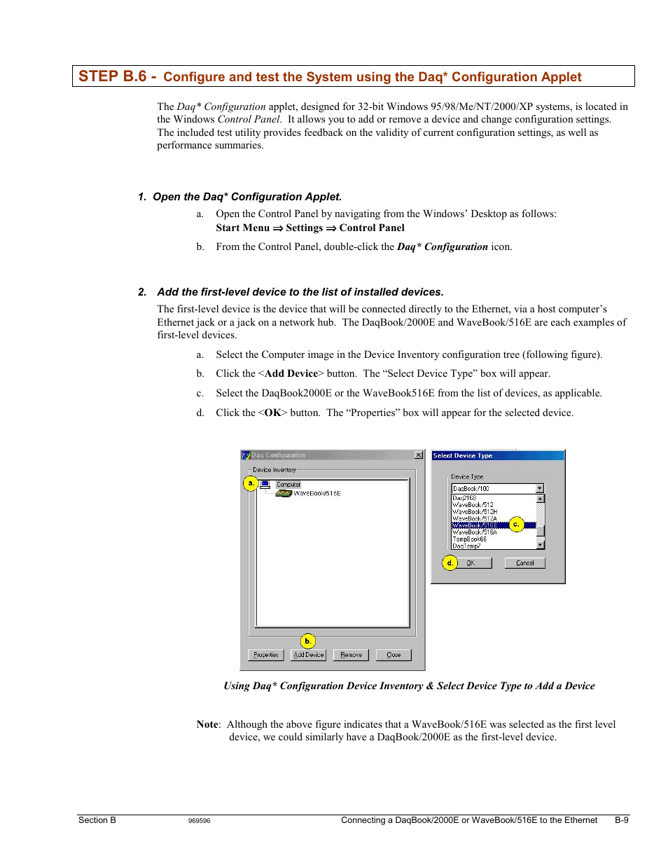 Step b.6 | Measurement Computing DaqBook 2000 Series Installation User Manual | Page 17 / 46