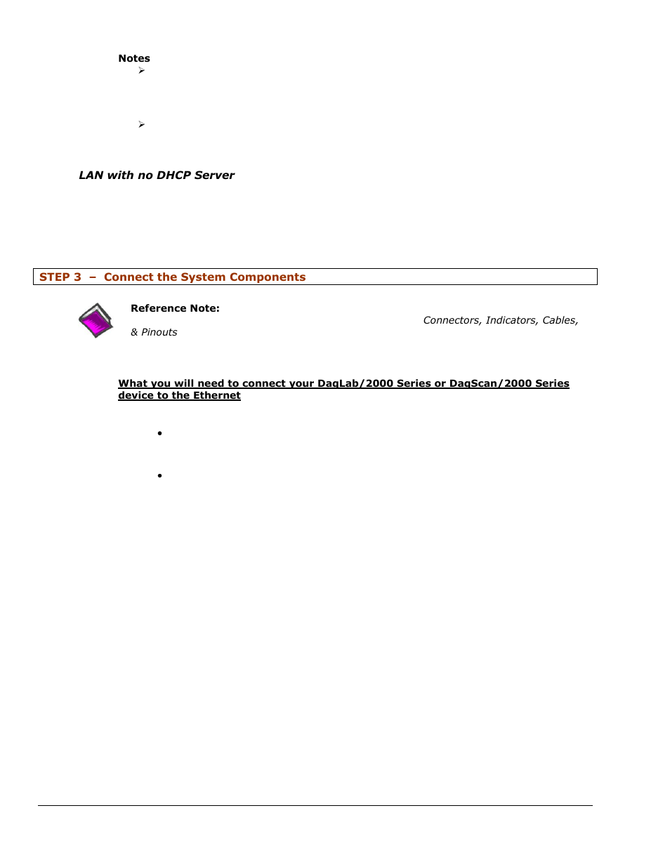 Step 3 – connect the system components | Measurement Computing DaqScan 2000 Series User Manual | Page 38 / 74