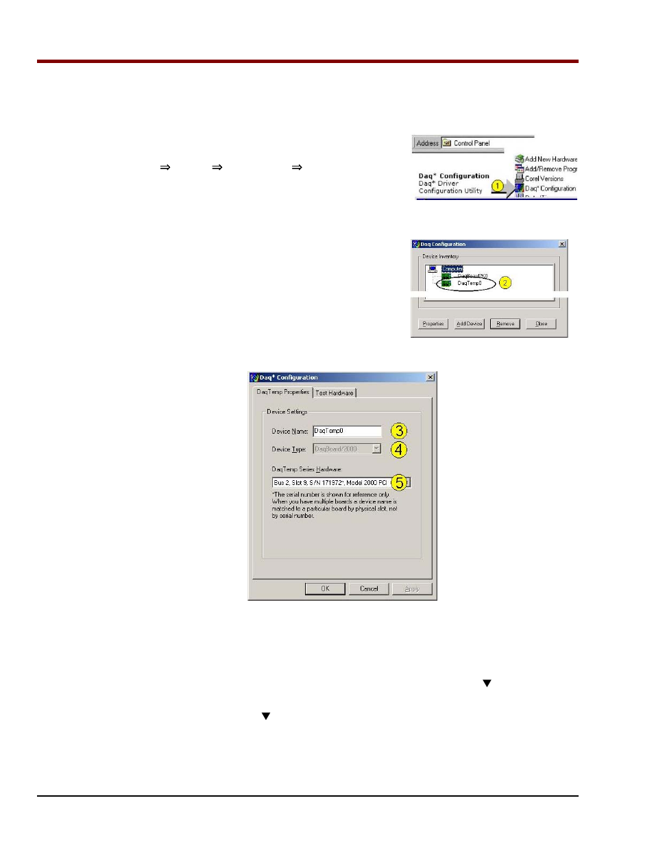 Step 3 – configure the daqtemp pci board, Step 3 – configure the daqtemp pci board …… 2-4, Step 3 – configure the pci board … -4 | Configure the daqtemp pci board | Measurement Computing DaqTemp User Manual | Page 24 / 48
