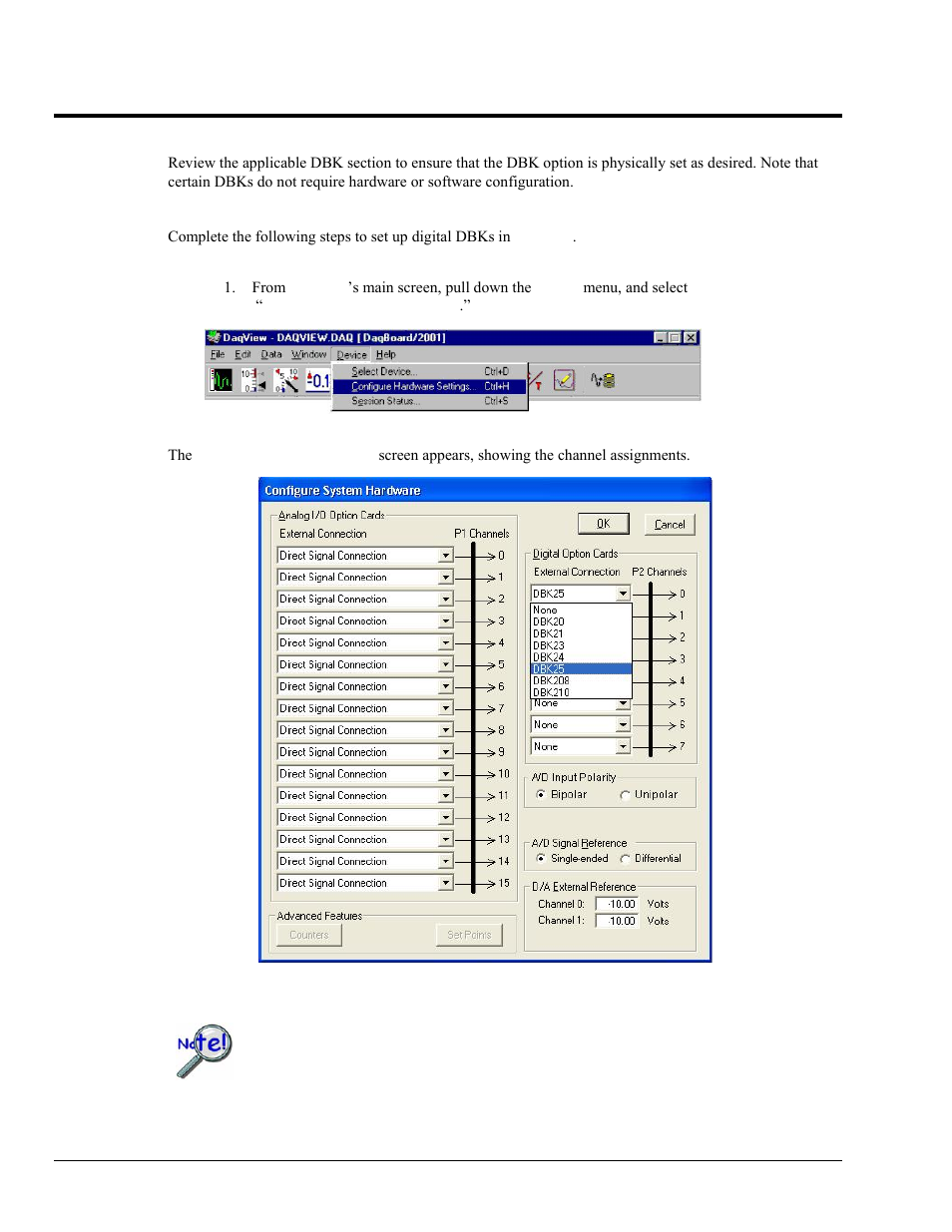 Setting up digital dbks | Measurement Computing DaqView User Manual | Page 20 / 86