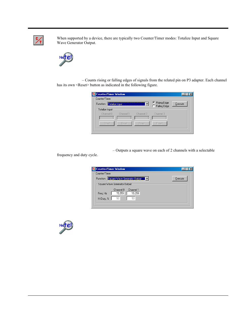 Ch 9 - counter/timer window, Counter/timer window 9 | Measurement Computing DaqView User Manual | Page 55 / 86