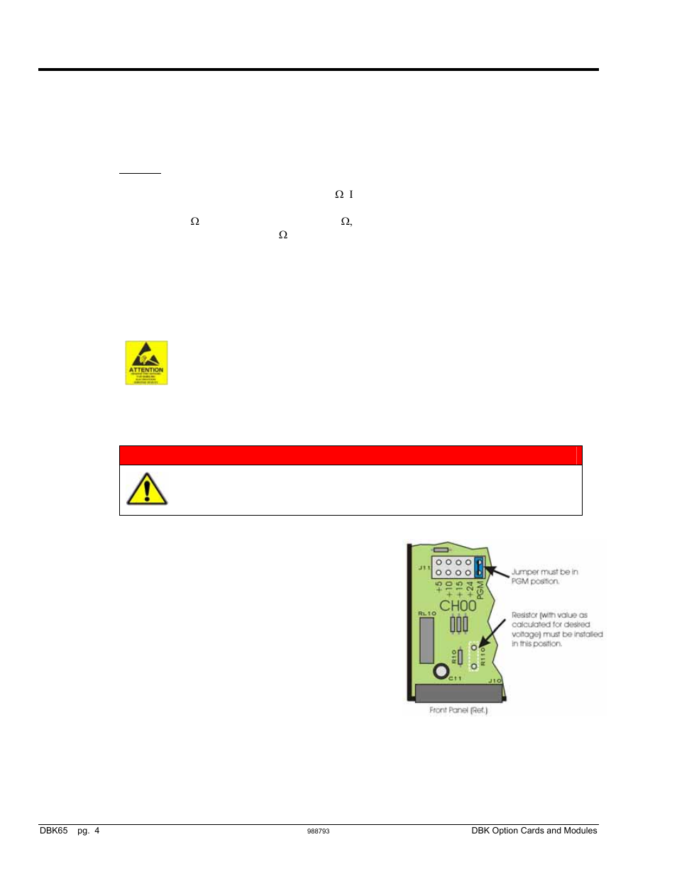 Customizing a voltage, Warning | Measurement Computing DBK Part 2 User Manual | Page 132 / 306