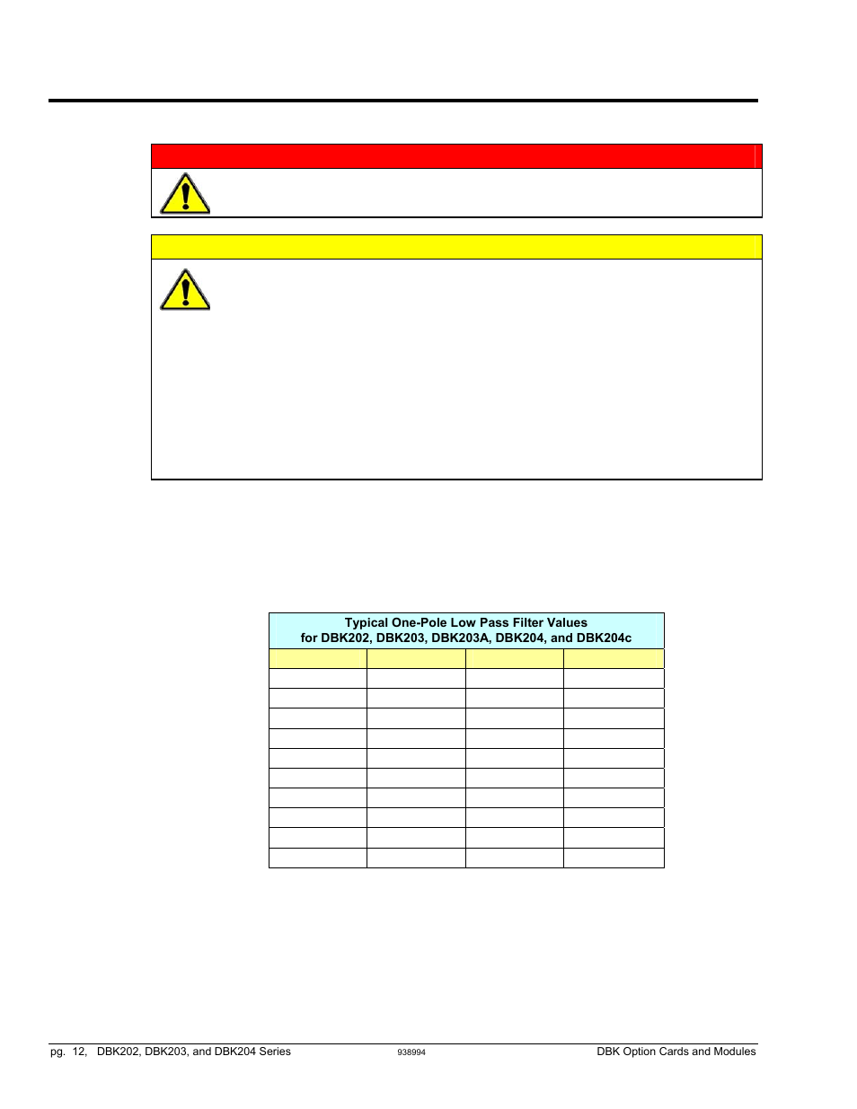 Adding resistor/capacitor filter networks | Measurement Computing DBK Part 2 User Manual | Page 218 / 306