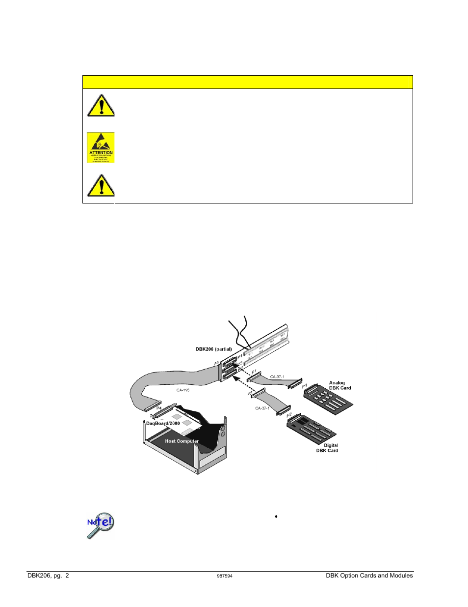 Caution | Measurement Computing DBK Part 2 User Manual | Page 224 / 306