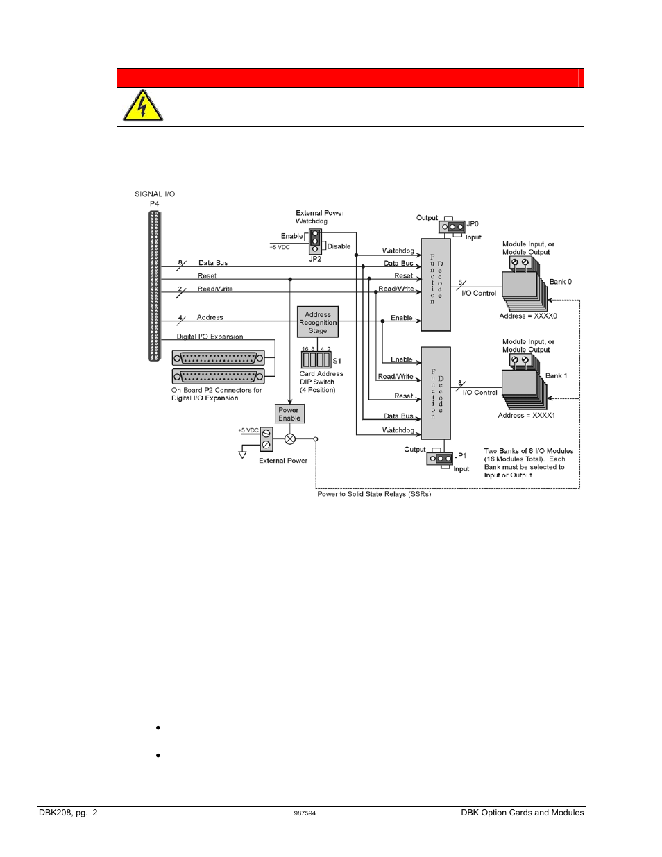 Warning | Measurement Computing DBK Part 2 User Manual | Page 238 / 306