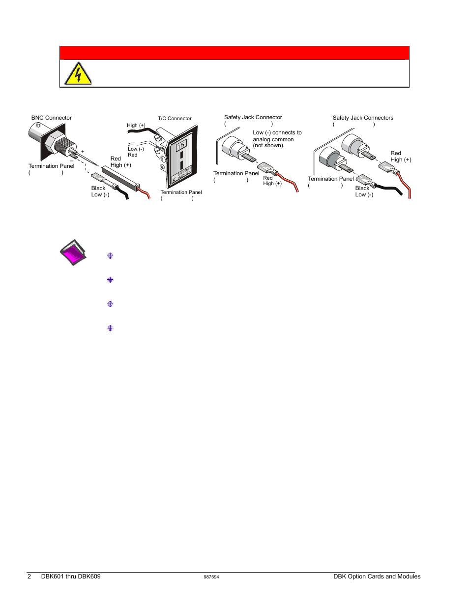 Warning | Measurement Computing DBK Part 2 User Manual | Page 306 / 306