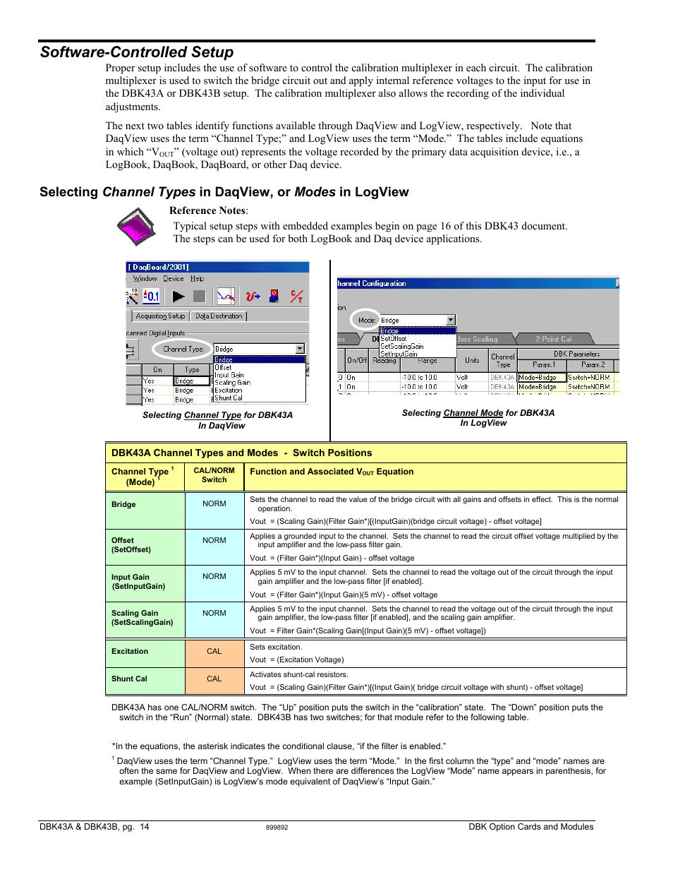 Software-controlled setup | Measurement Computing DBK Part 2 User Manual | Page 34 / 306