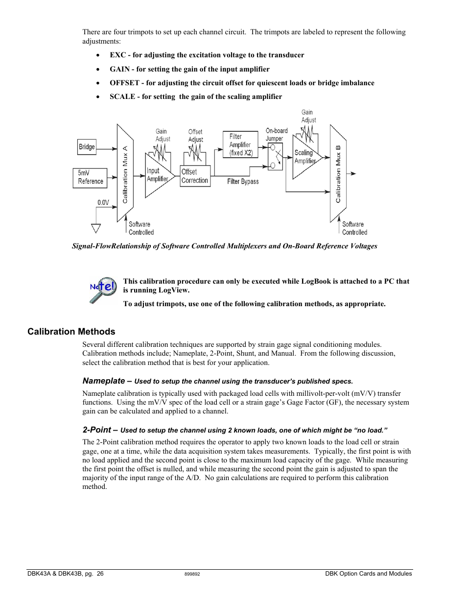 Calibration methods | Measurement Computing DBK Part 2 User Manual | Page 46 / 306