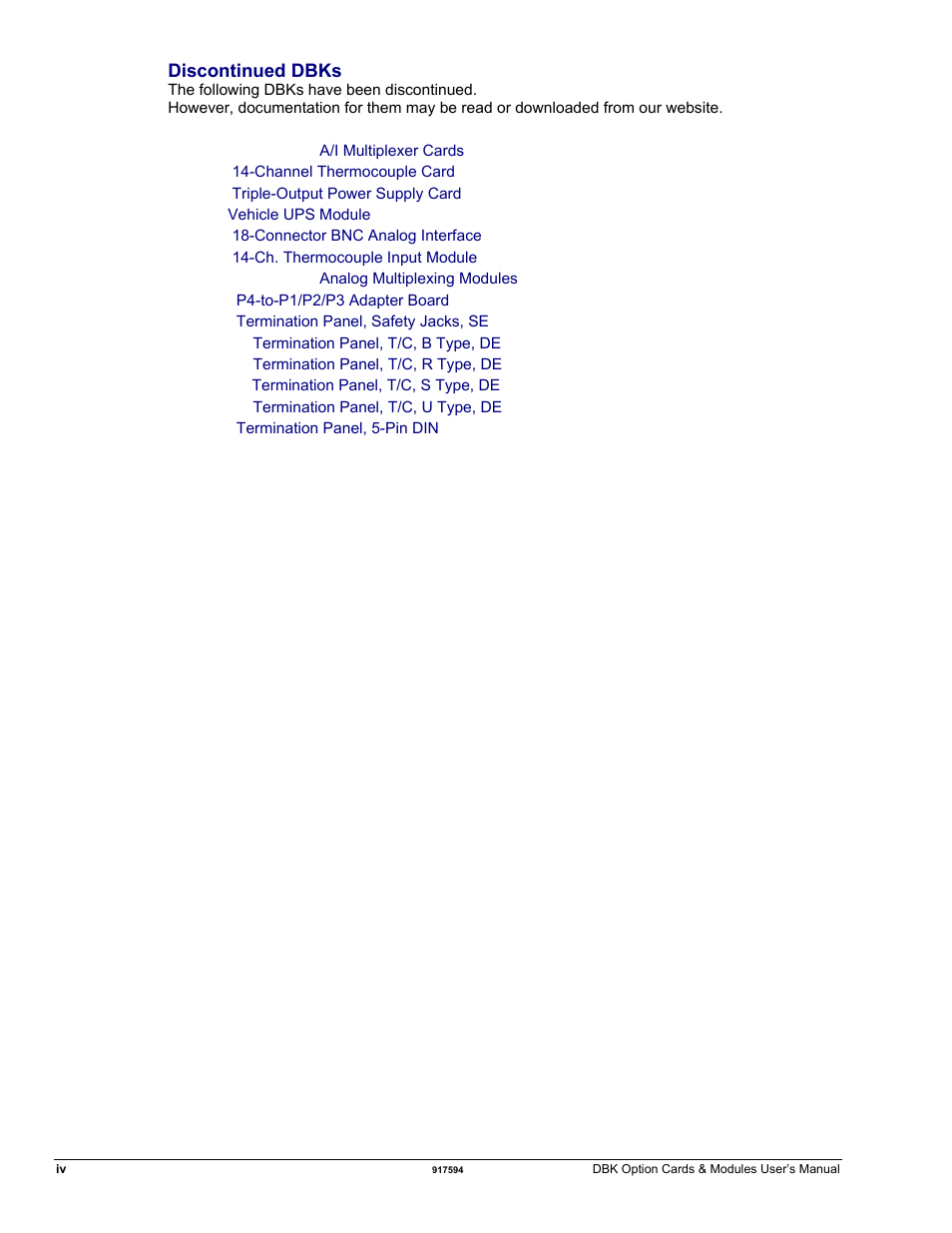 Measurement Computing DBK Part 2 User Manual | Page 6 / 306
