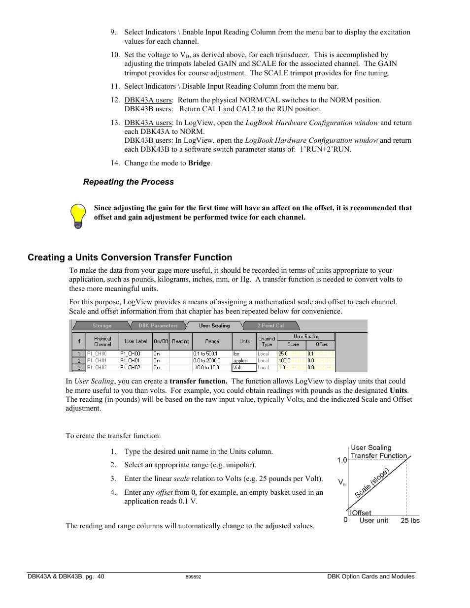 Creating a units conversion transfer function | Measurement Computing DBK Part 2 User Manual | Page 60 / 306
