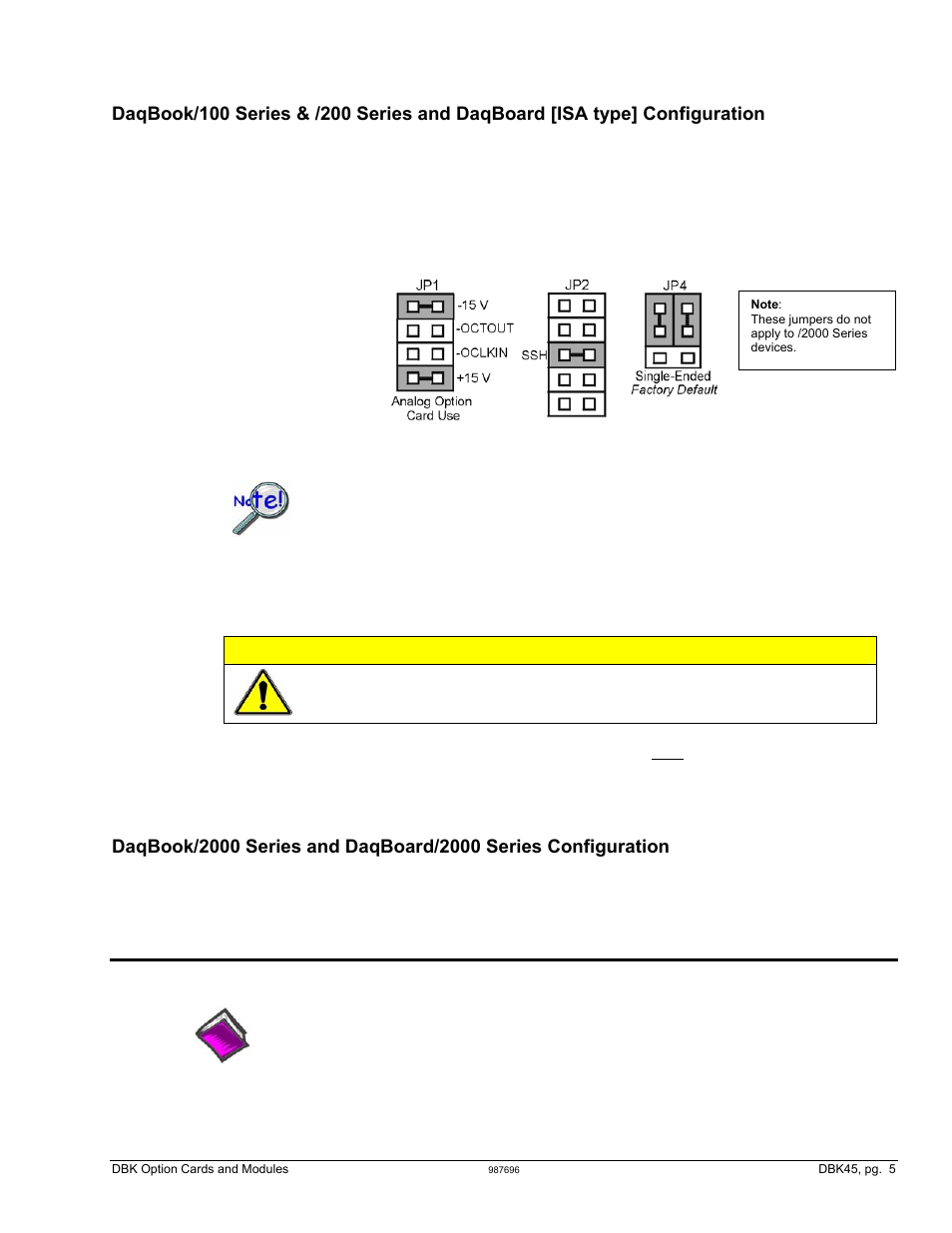Software setup, Caution | Measurement Computing DBK Part 2 User Manual | Page 75 / 306