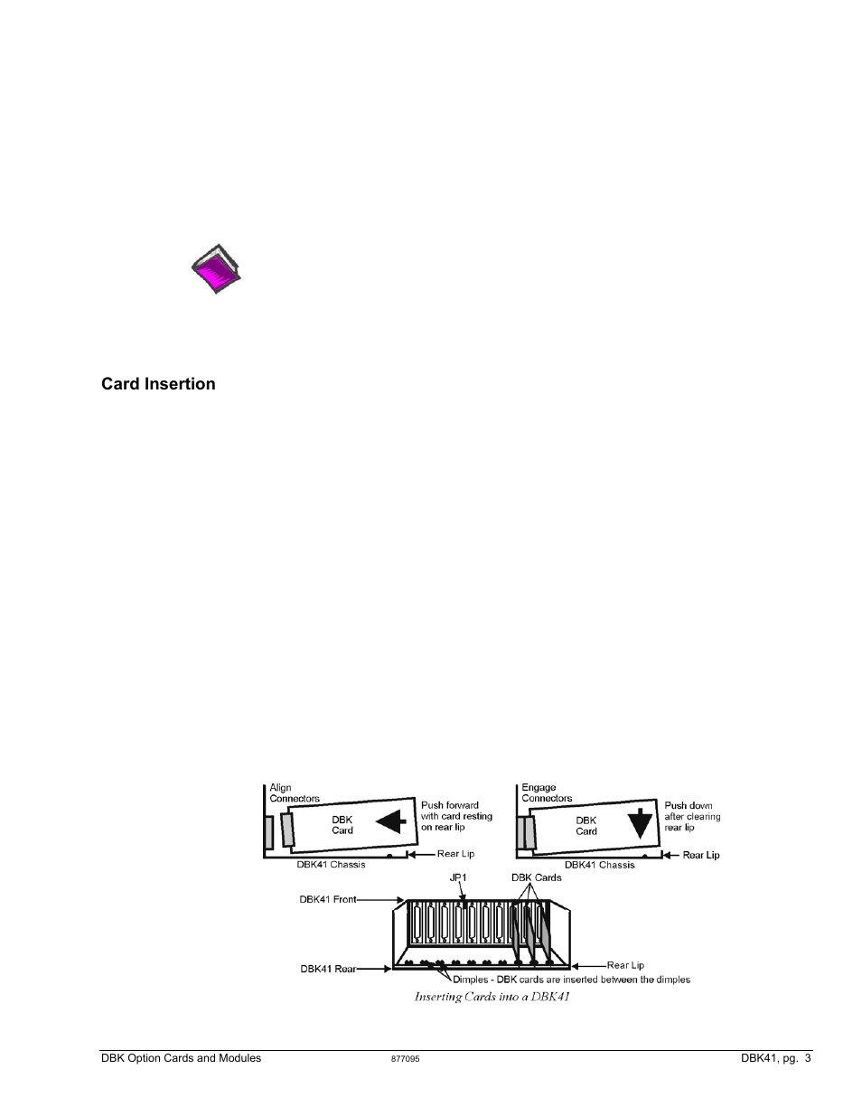 Card insertion | Measurement Computing DBK Part 2 User Manual | Page 9 / 306