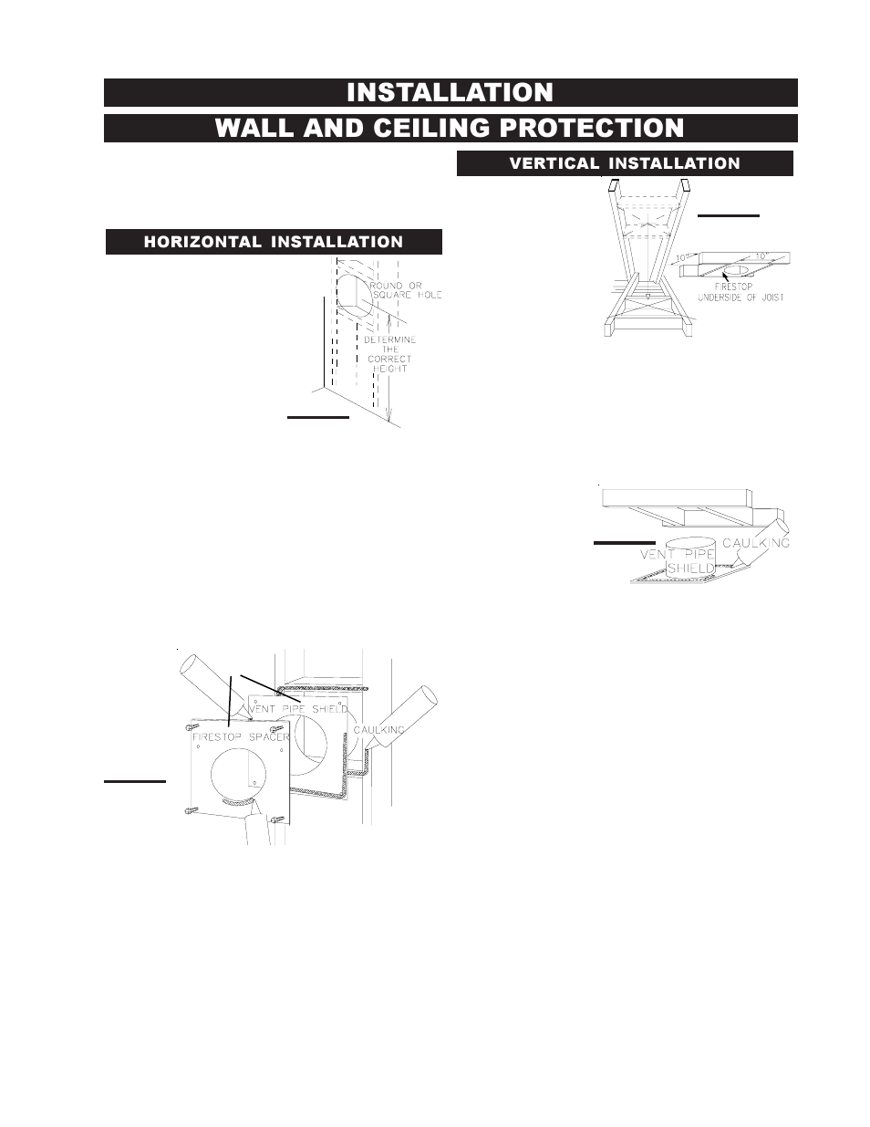 Installation wall and ceiling protection | Continental BCDV42N User Manual | Page 13 / 28