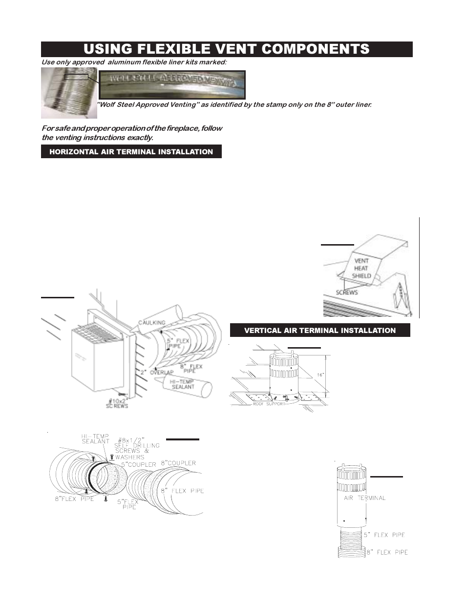 Using flexible vent components | Continental BCDV42N User Manual | Page 14 / 28