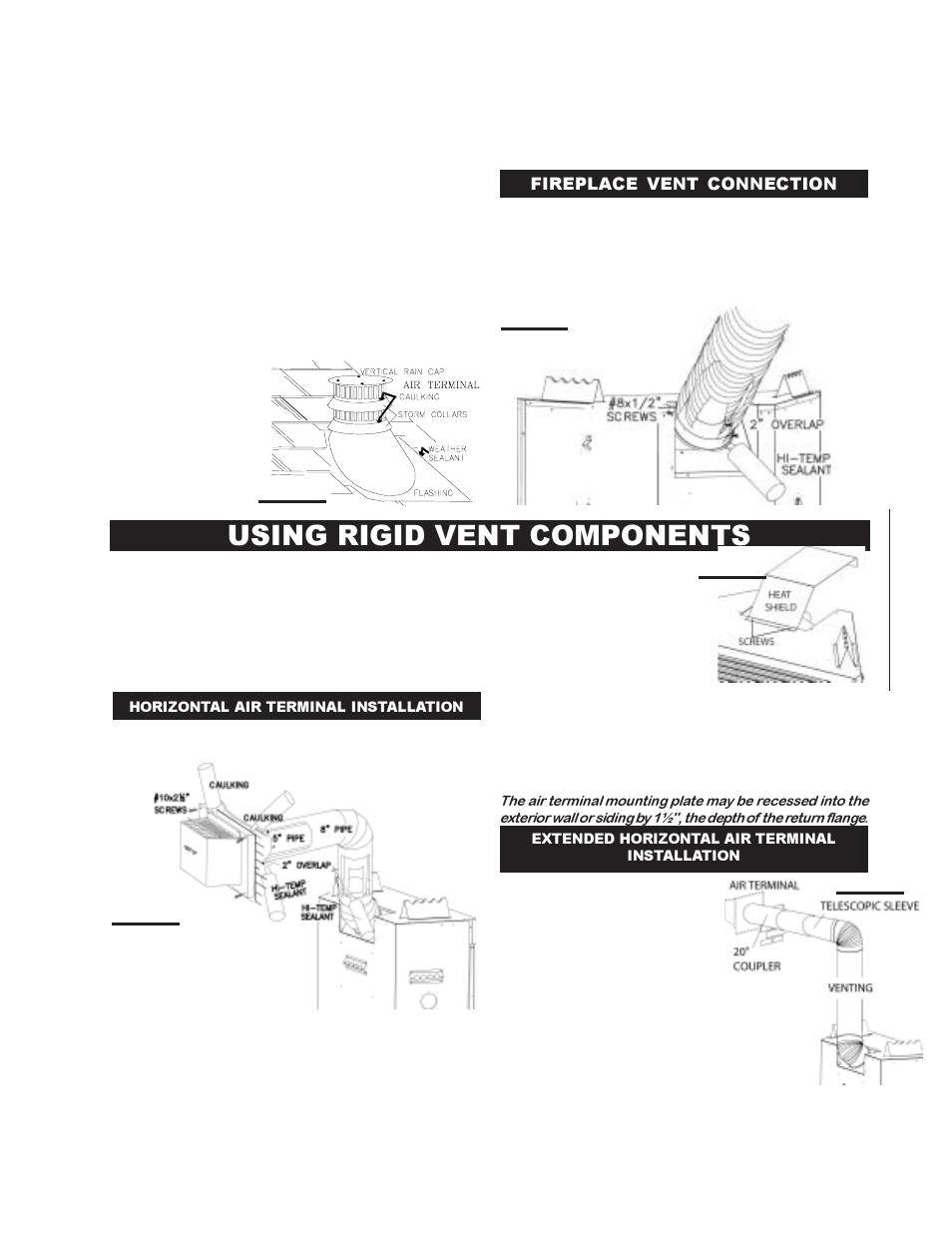 Using rigid vent components | Continental BCDV42N User Manual | Page 15 / 28