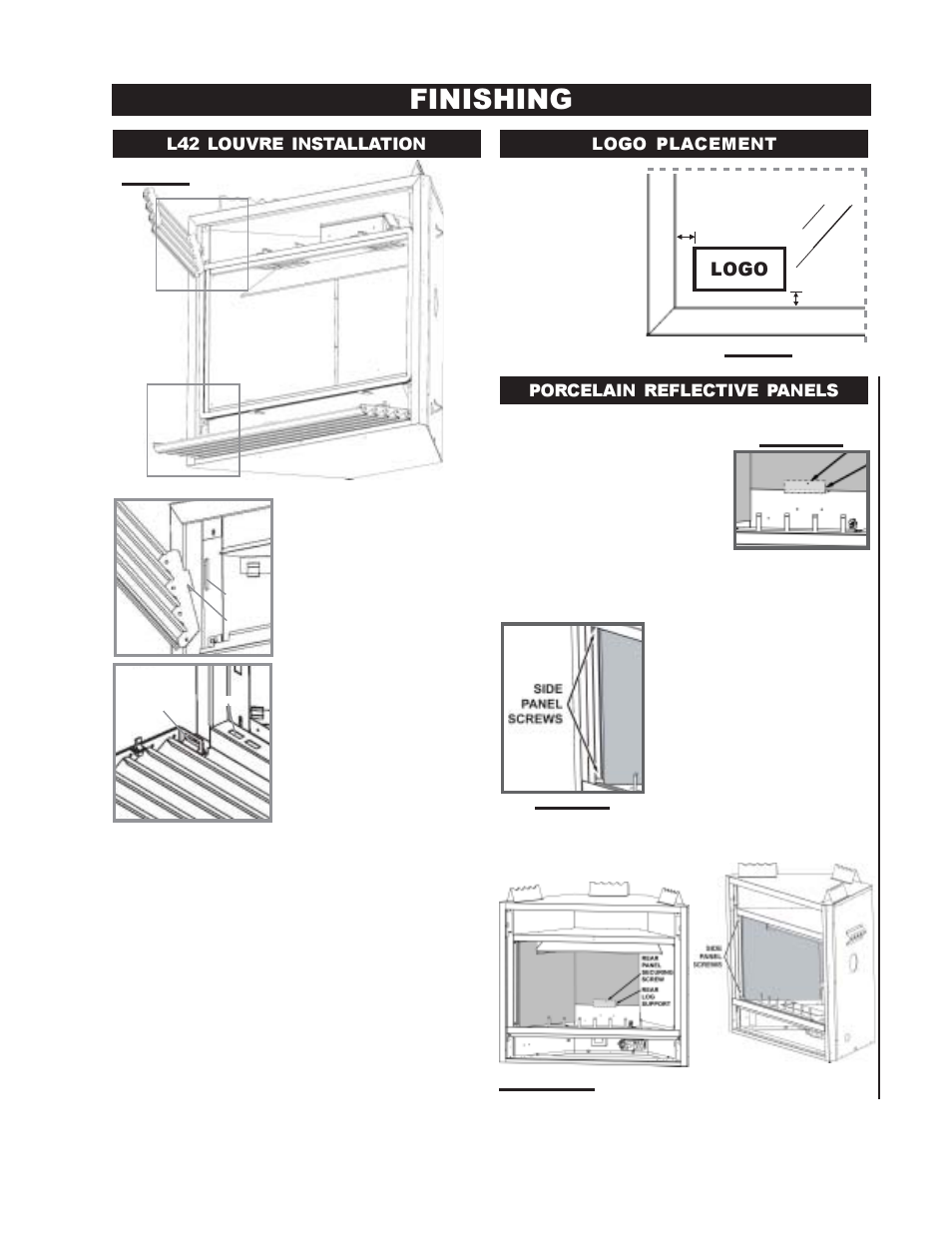 Finishing, Logo | Continental BCDV42N User Manual | Page 19 / 28