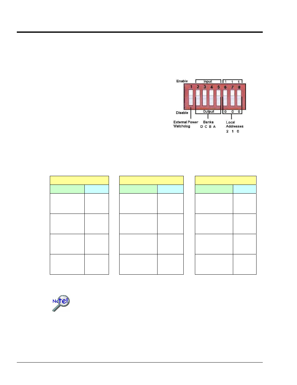 Pg. 6), Setting the local address | Measurement Computing DBK210 User Manual | Page 6 / 10