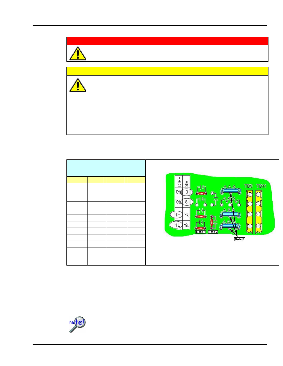 Adding resistor/capacitor filter networks, Warning, Caution | Measurement Computing DBK215 User Manual | Page 11 / 14