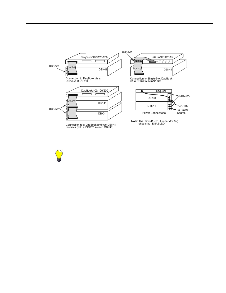 Connecting the dbk32a | Measurement Computing DBK32A User Manual | Page 3 / 4