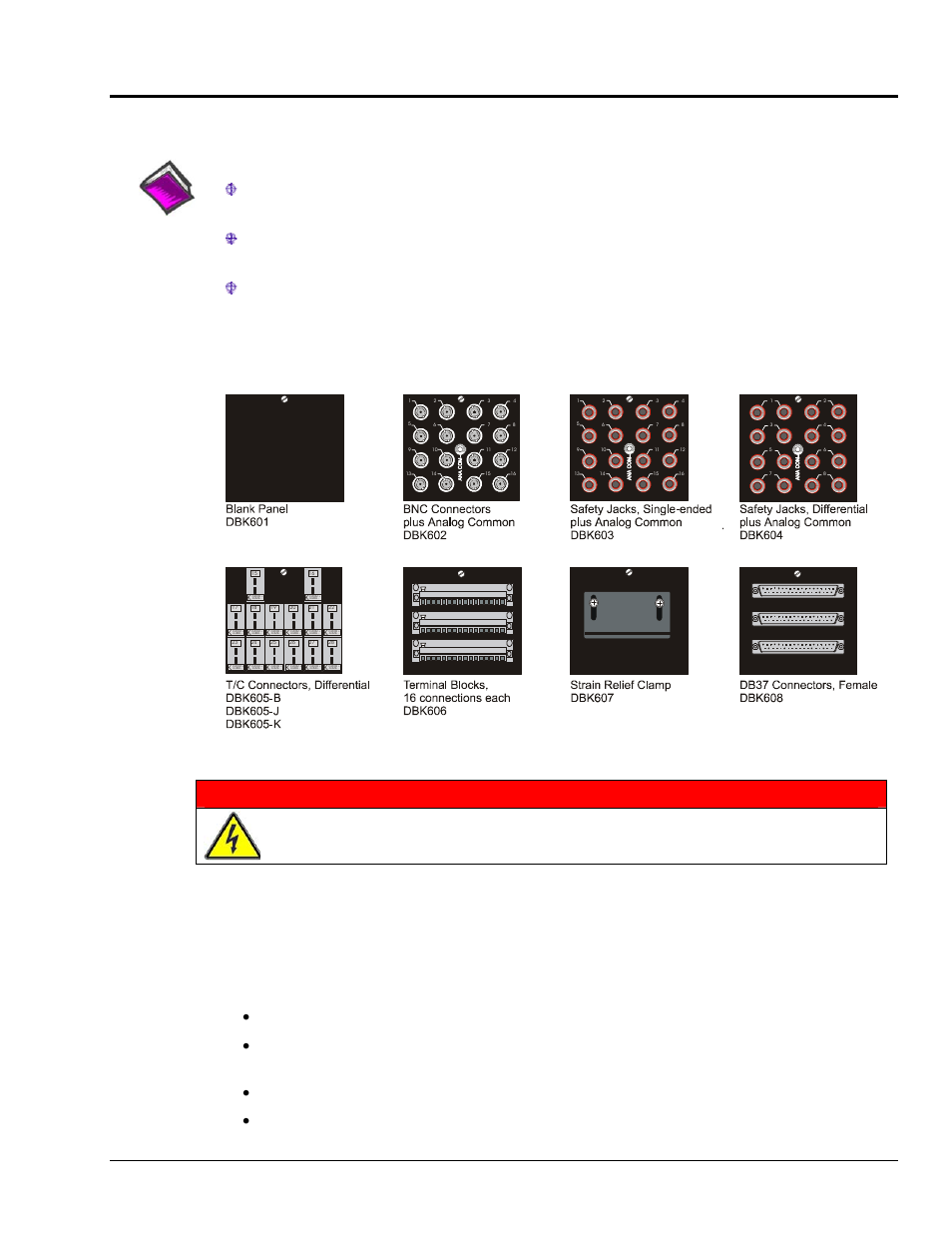 Measurement Computing DBK601 thru DBK609 User Manual | 2 pages