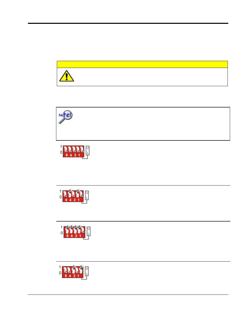 Configuring the dbk65 address …… 7, Configuring the dbk65 address | Measurement Computing DBK65 User Manual | Page 7 / 14