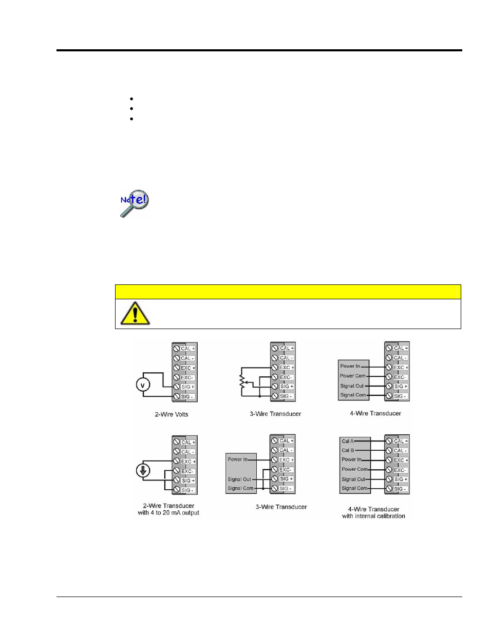 E primary data acquisition device …… 9, Connecting the dbk65 to signals, Primary data acquisition device | And to the, Caution | Measurement Computing DBK65 User Manual | Page 9 / 14