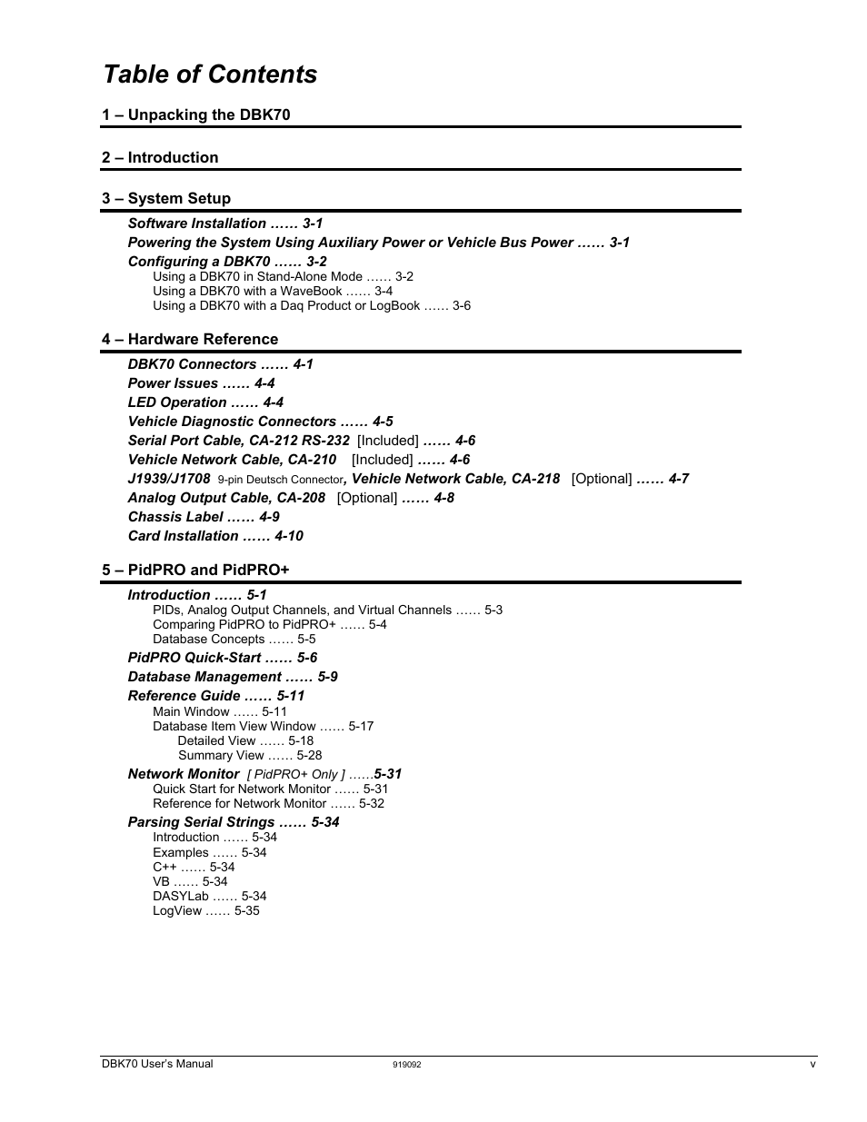 Measurement Computing DBK70 User Manual | Page 3 / 108