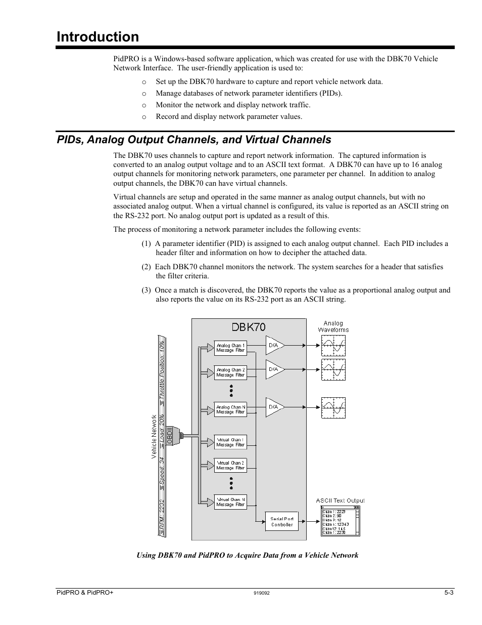 Introduction, Pids, analog output channels, and virtual channels, Introduction 5-3 | Measurement Computing DBK70 User Manual | Page 33 / 108