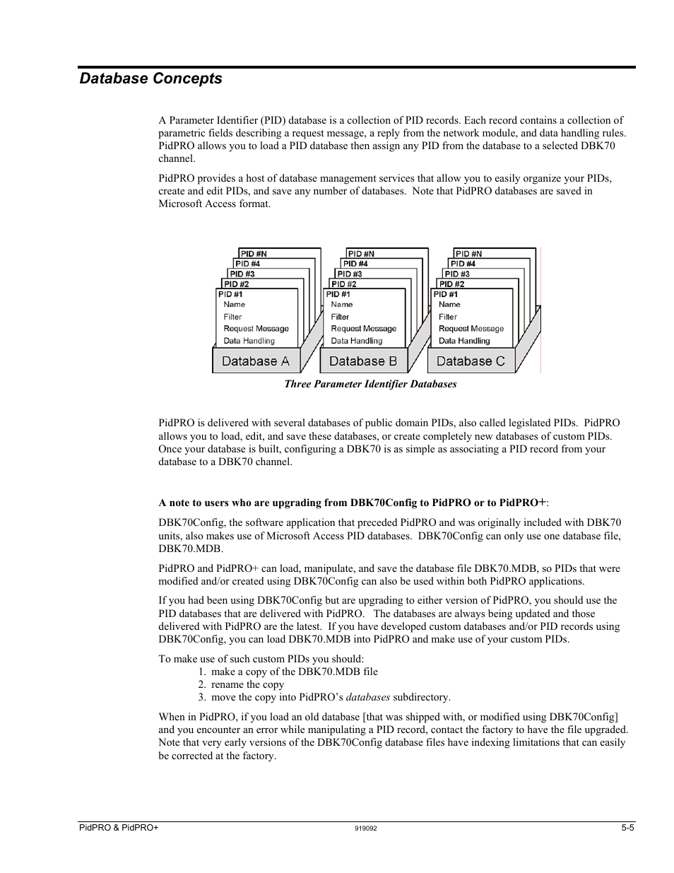 Database concepts | Measurement Computing DBK70 User Manual | Page 35 / 108