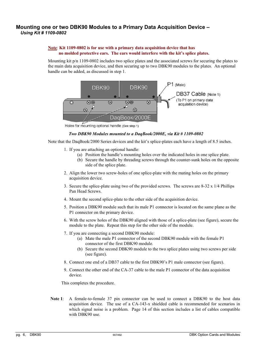 Ary data acquisition device | Measurement Computing DBK90 User Manual | Page 6 / 14