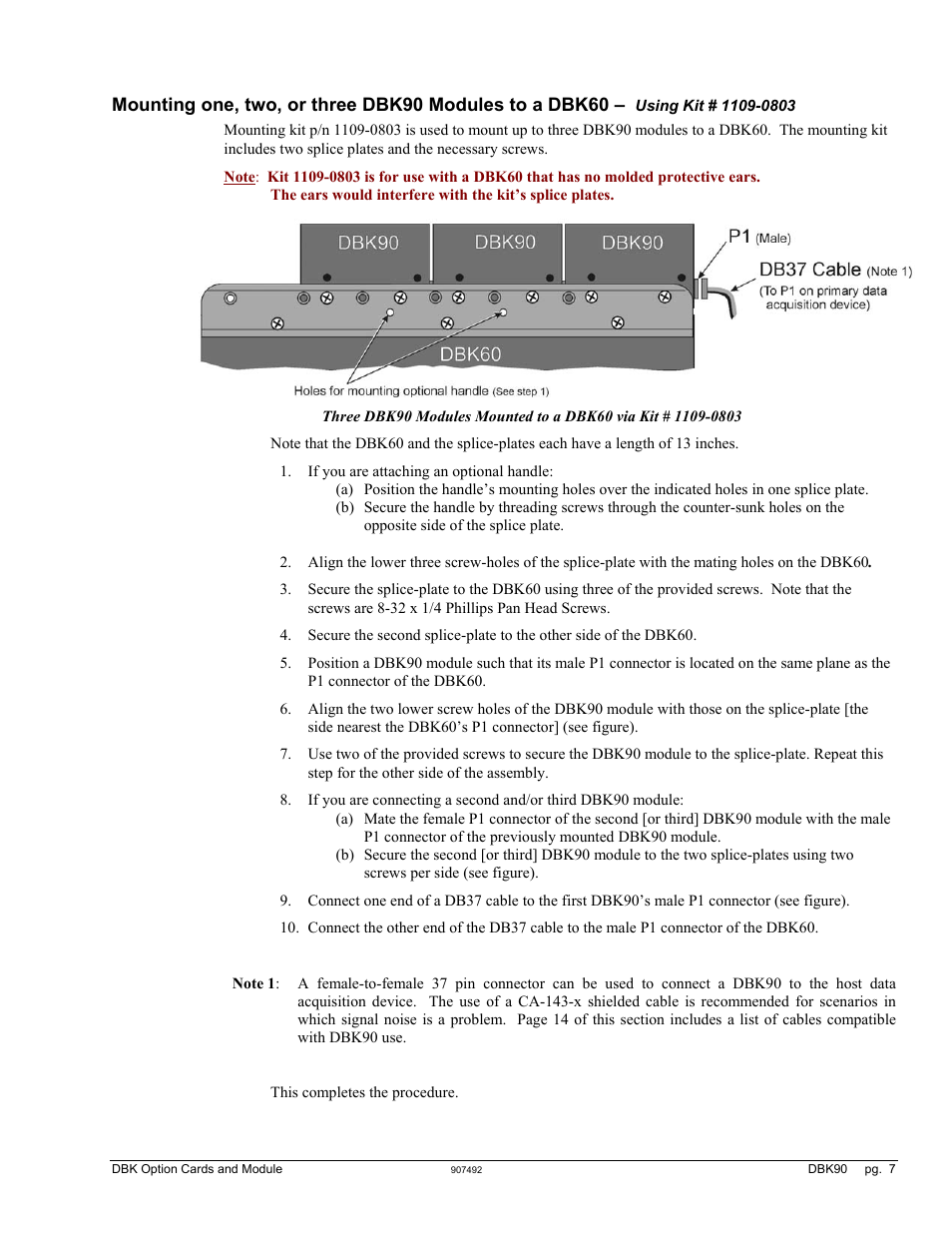 K60 ……7 | Measurement Computing DBK90 User Manual | Page 7 / 14
