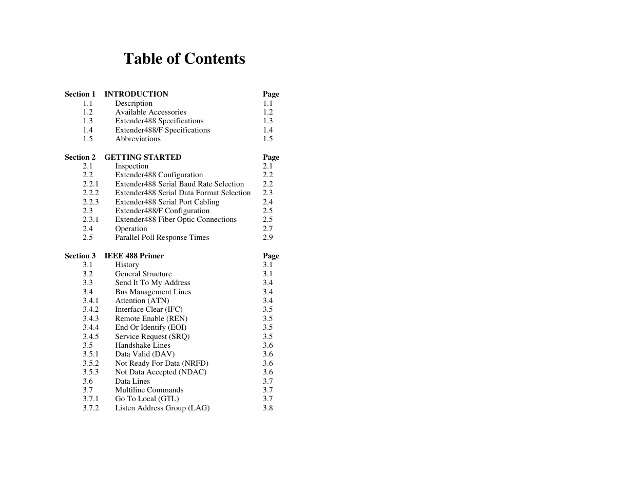 Measurement Computing Extender488 User Manual | Page 3 / 39