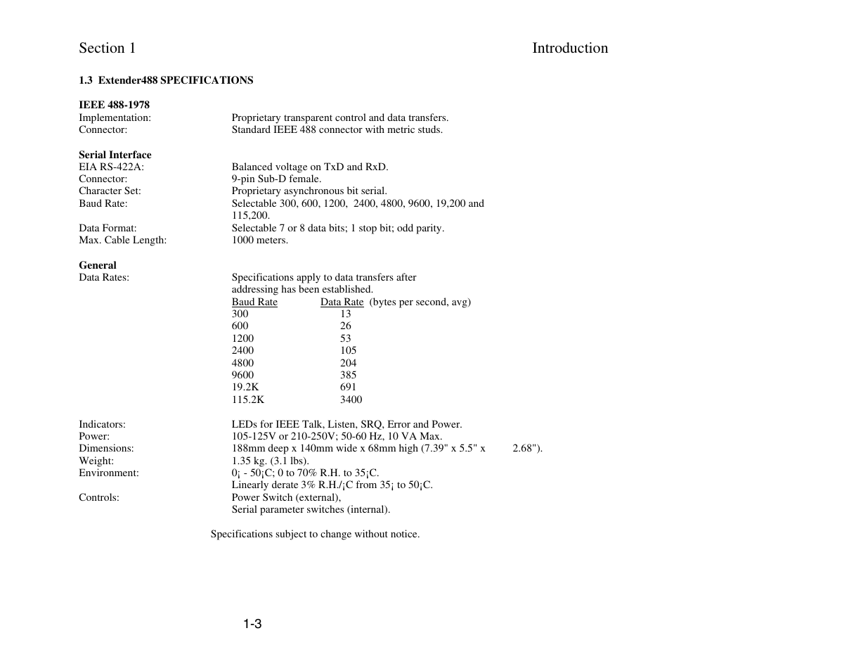 Measurement Computing Extender488 User Manual | Page 7 / 39