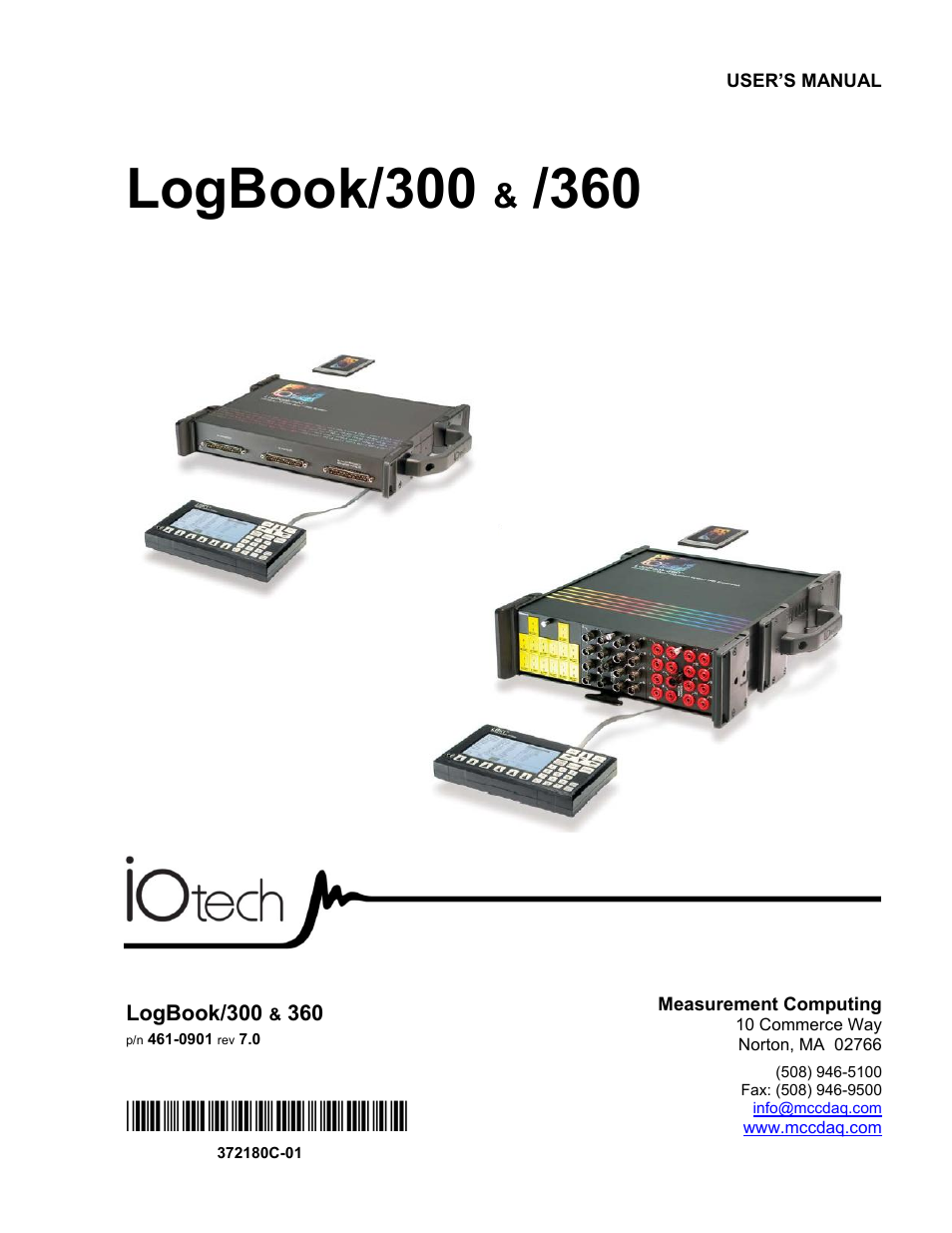 Measurement Computing LogBook Series User Manual | 222 pages