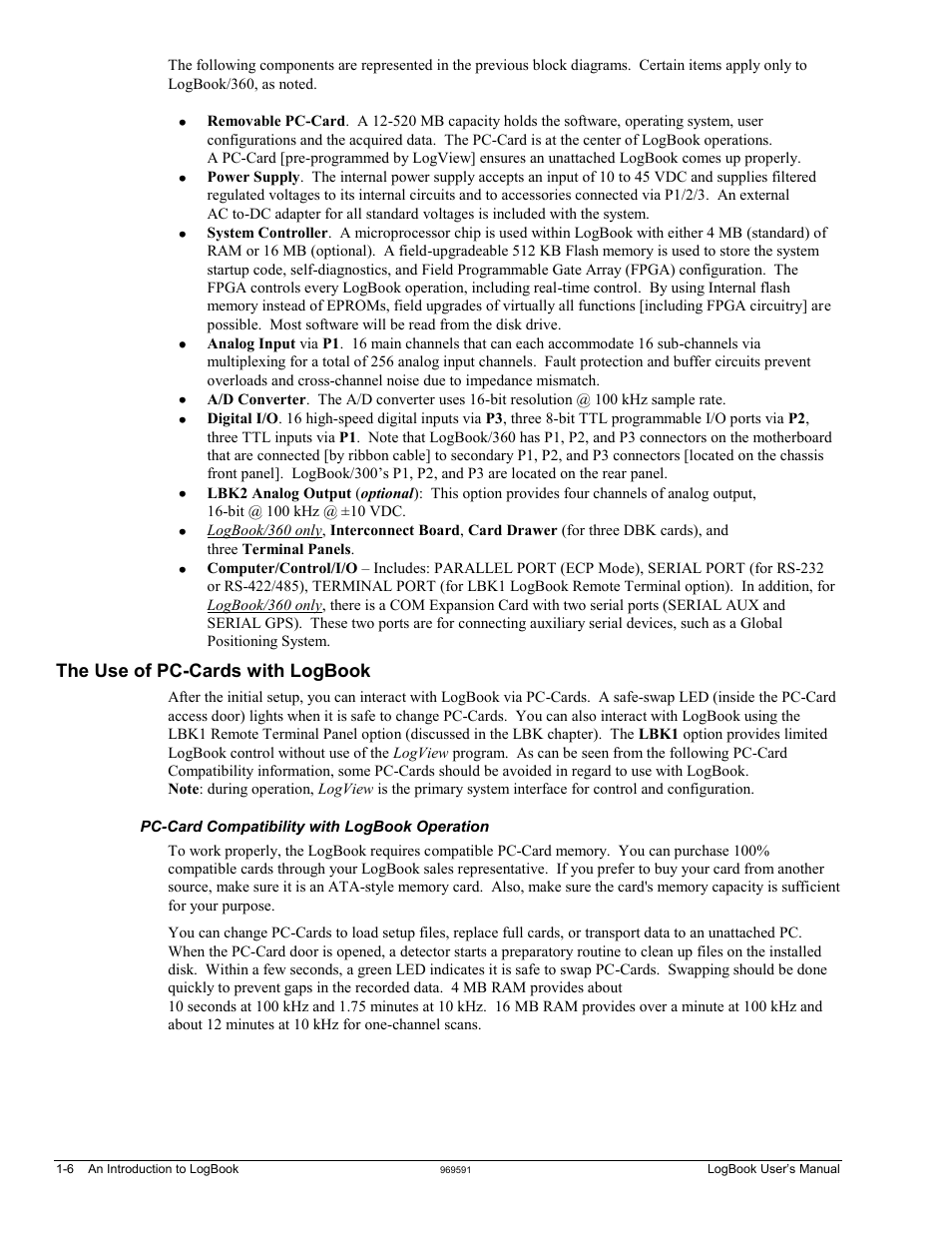 Measurement Computing LogBook Series User Manual | Page 16 / 222