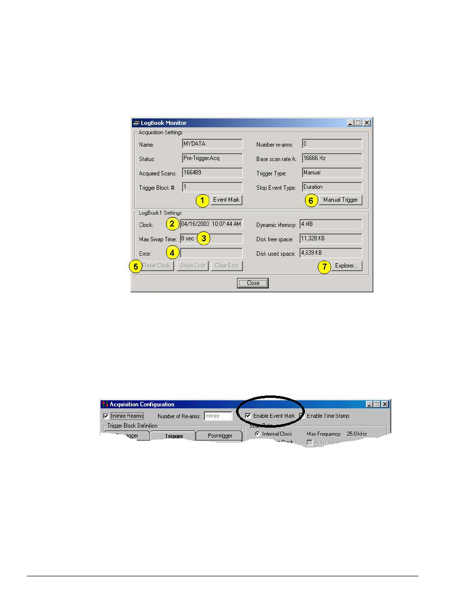 Logbook monitor …… lv-48, Logbook monitor | Measurement Computing LogBook Series User Manual | Page 174 / 222