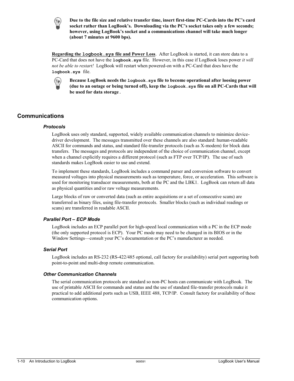 Measurement Computing LogBook Series User Manual | Page 20 / 222