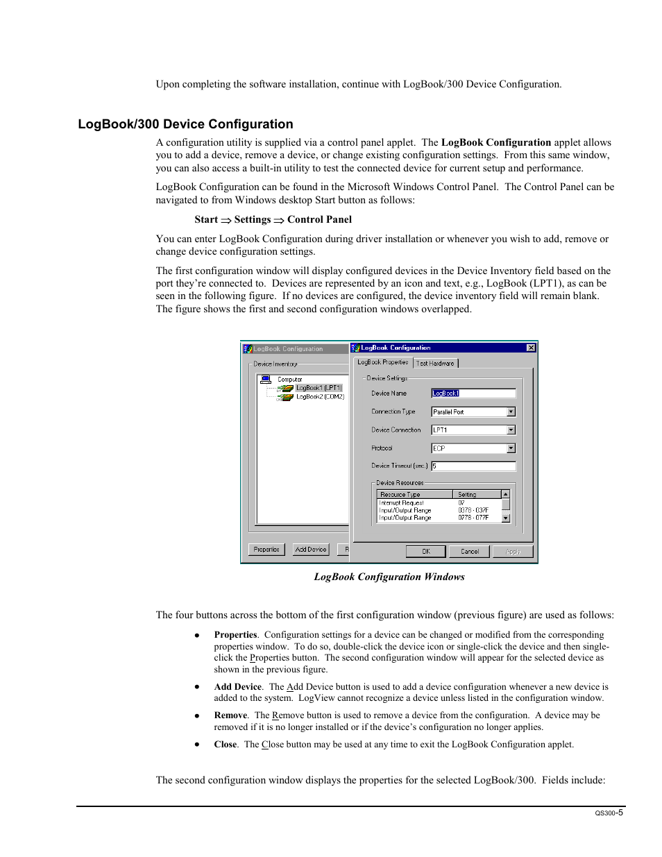 Logbook/300 device configuration | Measurement Computing LogBook Series User Manual | Page 30 / 222