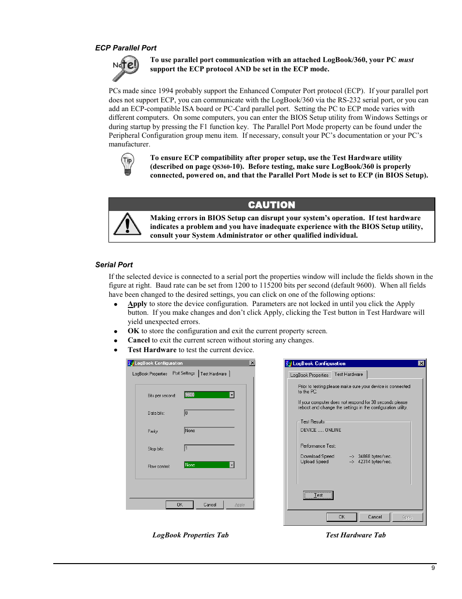 Caution | Measurement Computing LogBook Series User Manual | Page 42 / 222