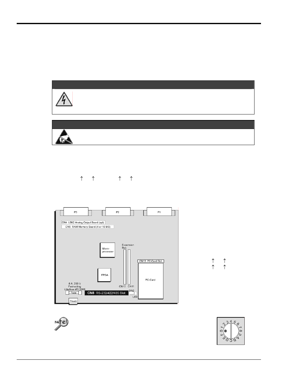 Warning, Caution | Measurement Computing LogBook Series User Manual | Page 78 / 222