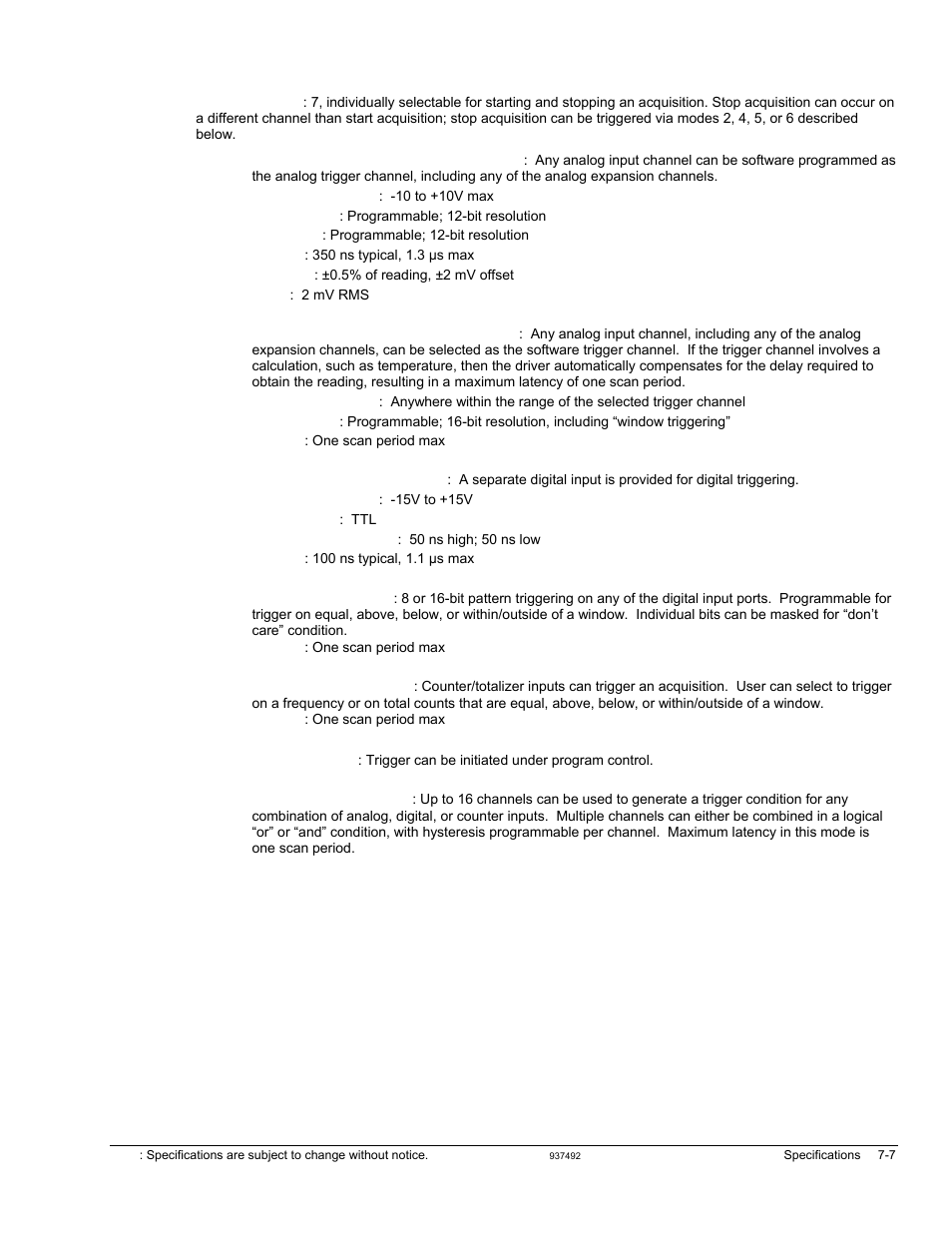 Triggering | Measurement Computing Personal Daq/3000 Series User Manual | Page 73 / 86